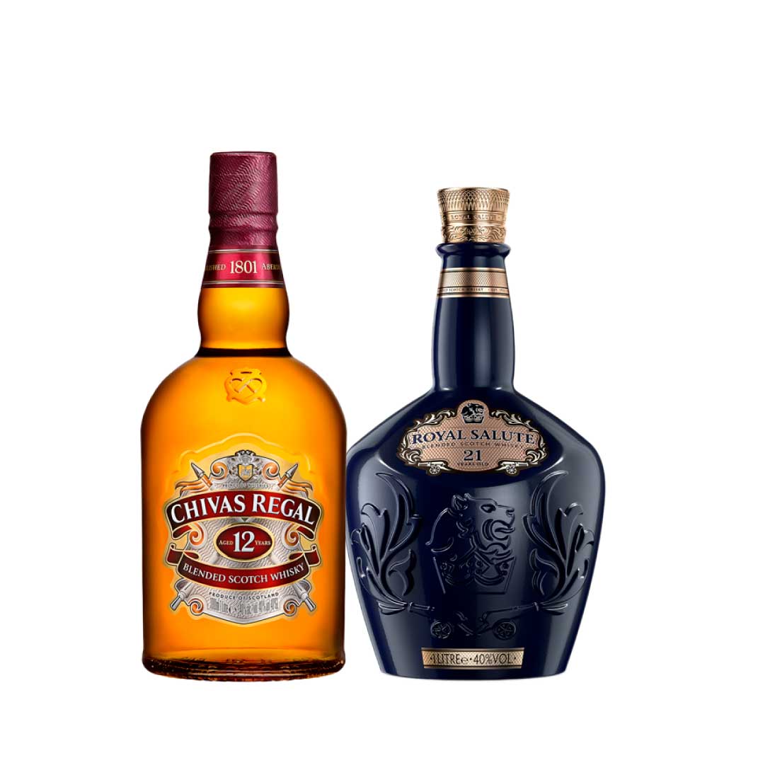 Royal Salute 21Yo Tri 100 Cl & Chivas Reg 12Y Scotch Whisk 100 Cl