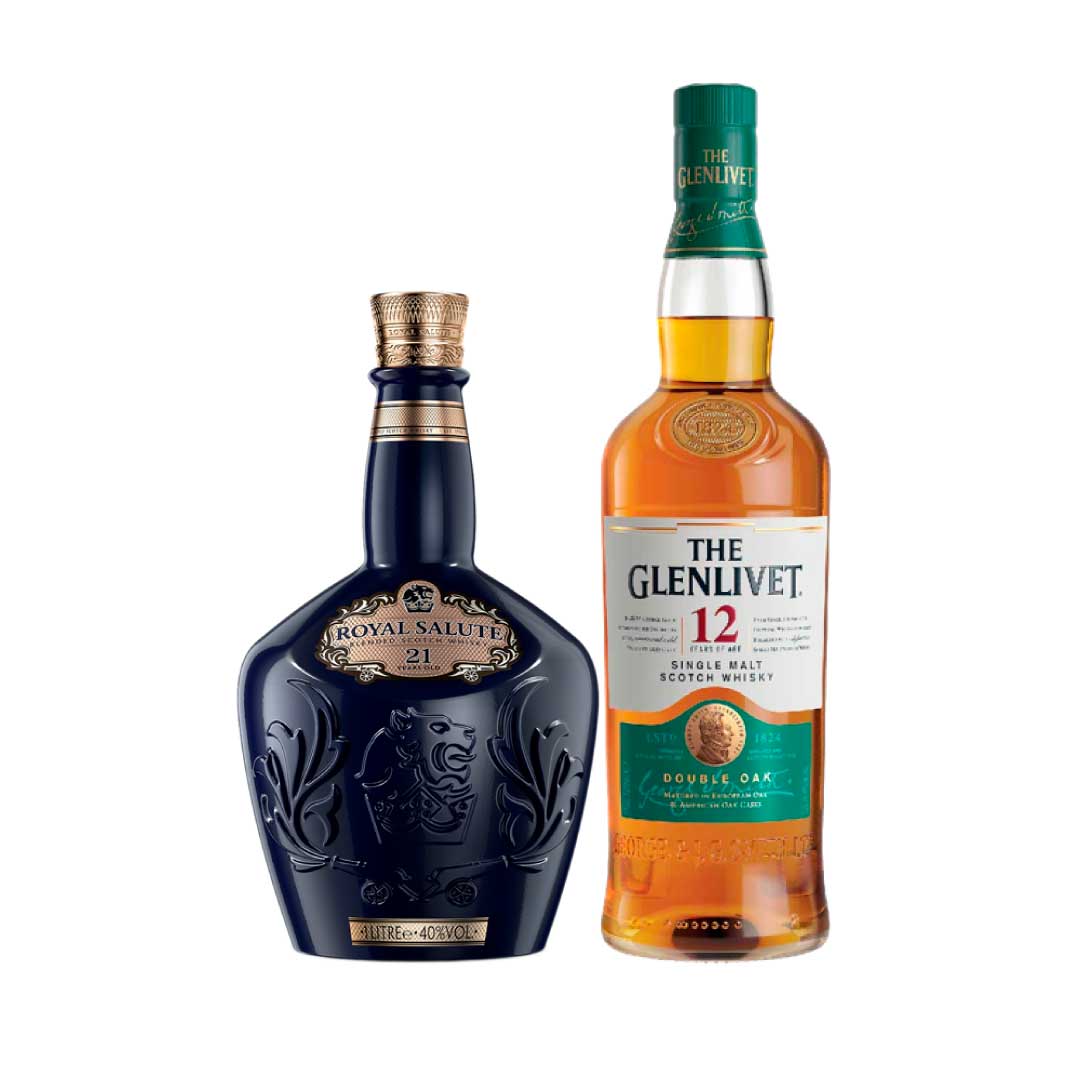 Royal Salute 21Yo Tri 100 Cl & Glenlivet 12Yo Whisky Gb 100 Cl