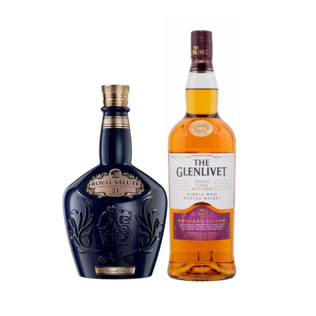 Royal Salute 21Yo Tri 100 Cl & Glenlivet Master D Rsv 100 Cl