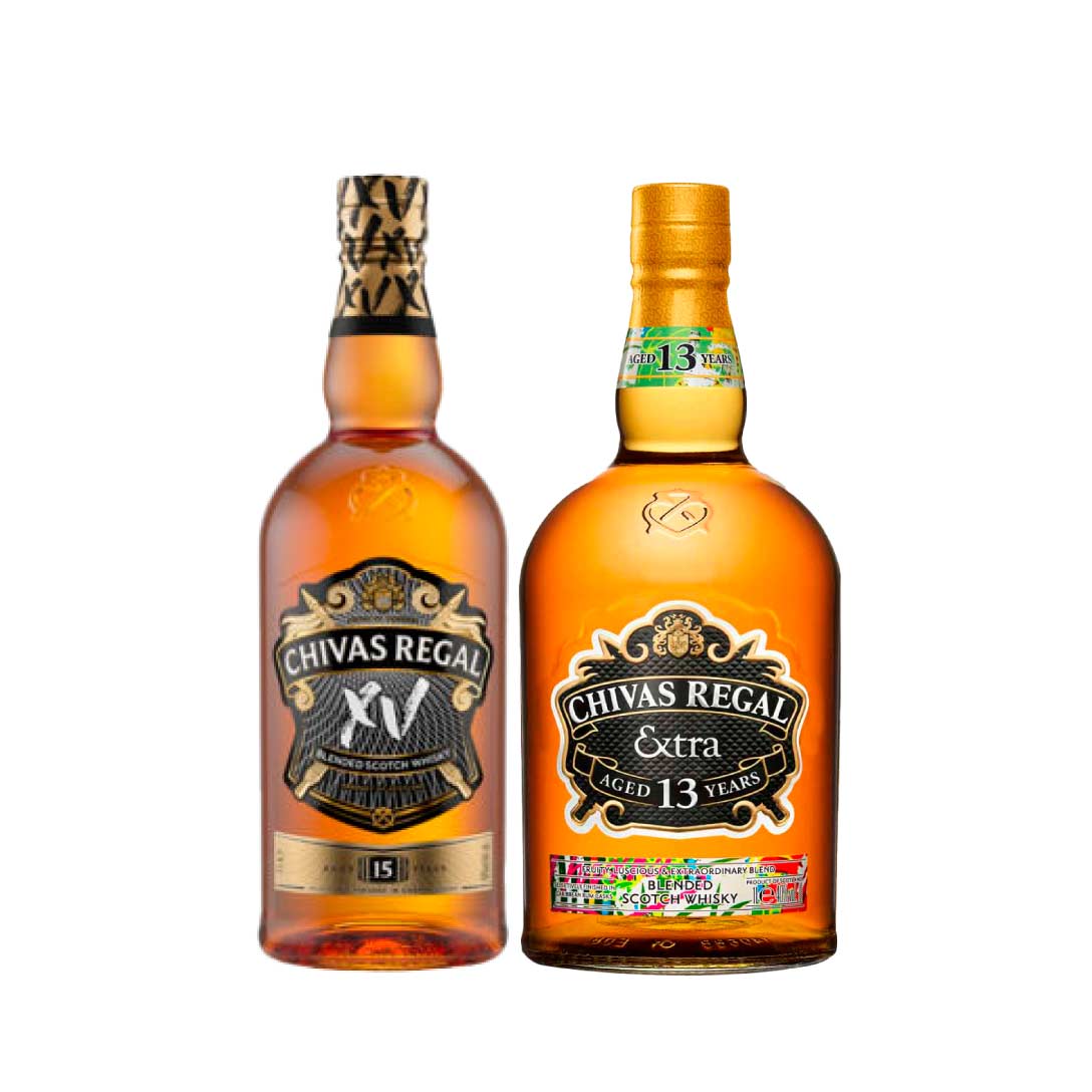 Chivas Regal Xv Festive Pack 100 Cl & Chivas Regal Extra 13 Rum 100 Cl