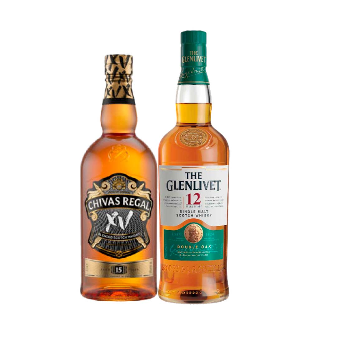 Chivas Regal Xv Festive Pack 100 Cl & Glenlivet 12Yo Whisky Gb 100 Cl