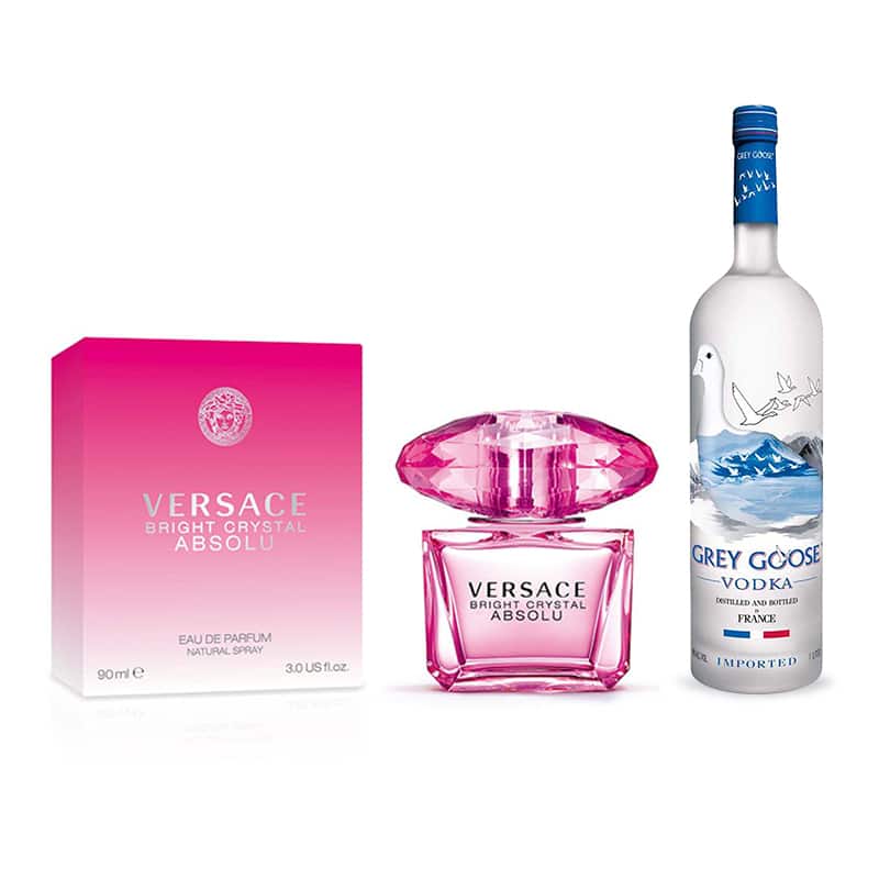 Grey Goose Vodka 100cl & Versace Bright Crystal Absolue EDP 90ml