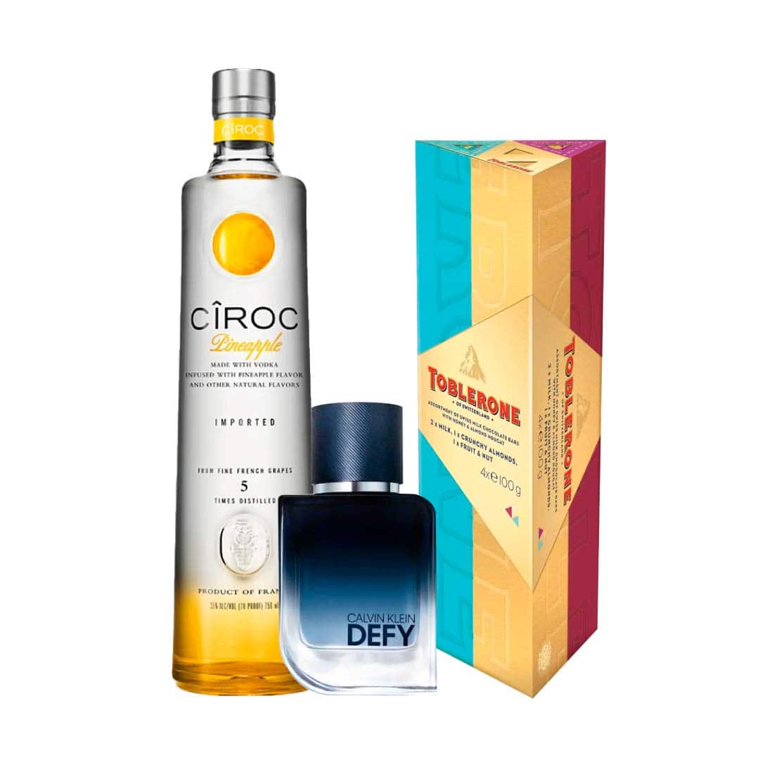 Toblerone Flavour Bundle 400g, Ciroc Pineapple 100cl & Calvin Klein Defy EDP 50ml