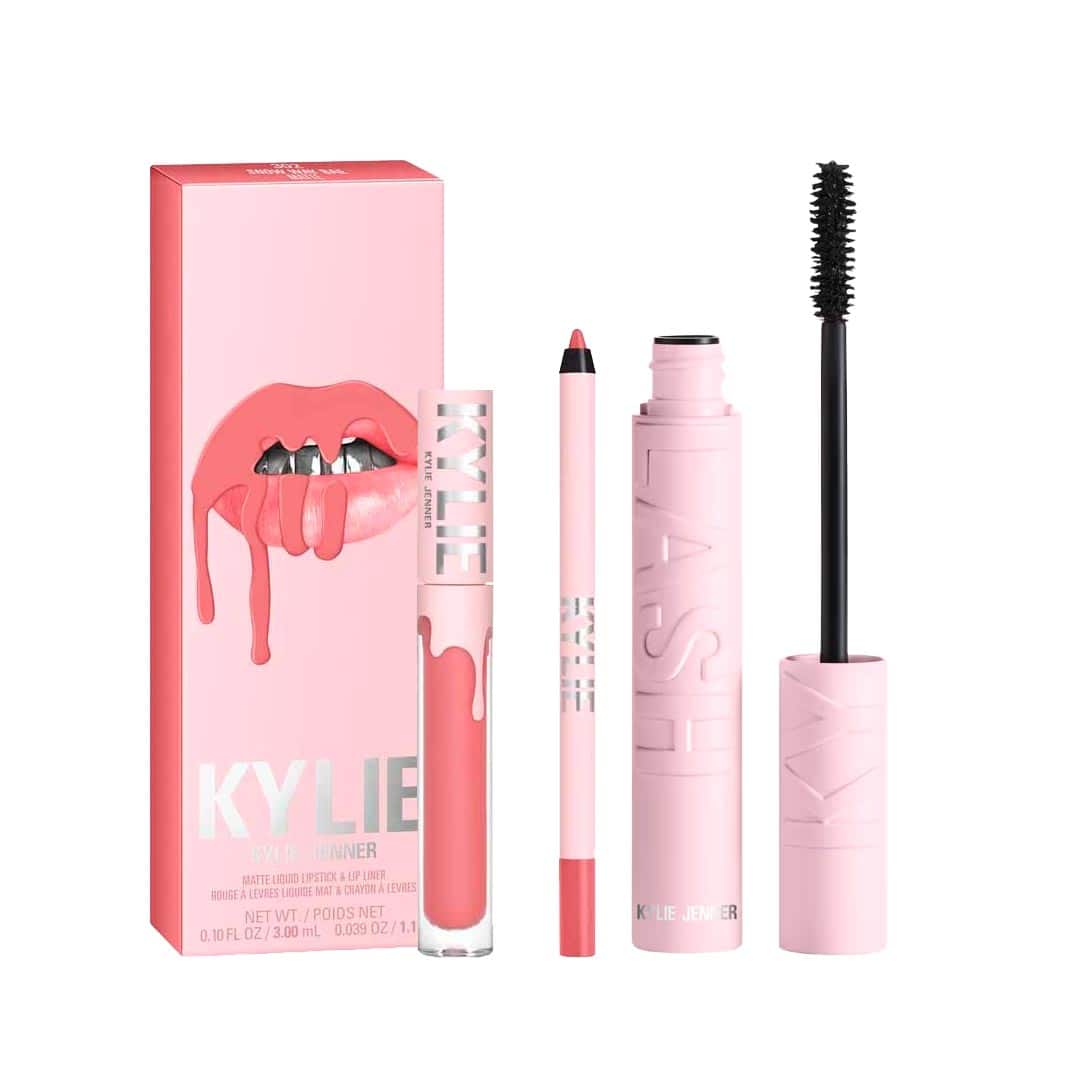 Kylie Cosmetics Kylash Volume Mascara 001 Black & Kylie Cosmetics Matte Lip Kit 302 Snow Way Bae