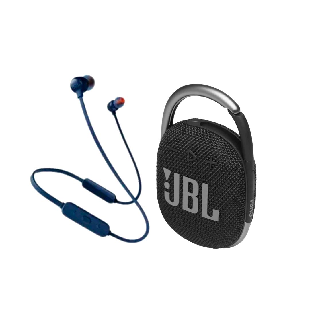 Jbl Speaker CLIP4BLK Bk & JBL Headset Ear Canal BT T125BTBLK