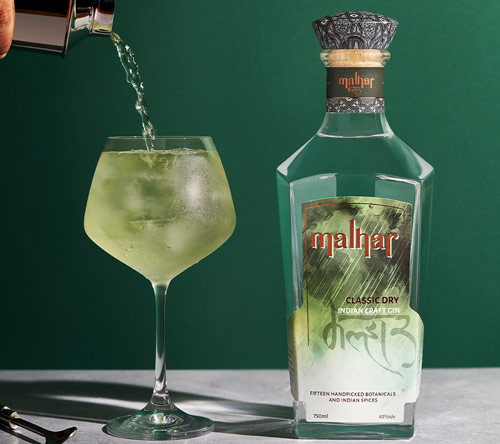 Malhar Classic Dry Indian Craft Gin 75cl
