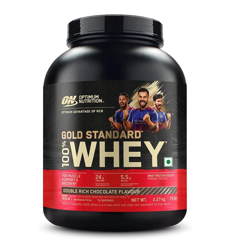Optimum Nutrition Gold Standard 100% Double Rich Chocolate Whey Protein Powder, 2260GM