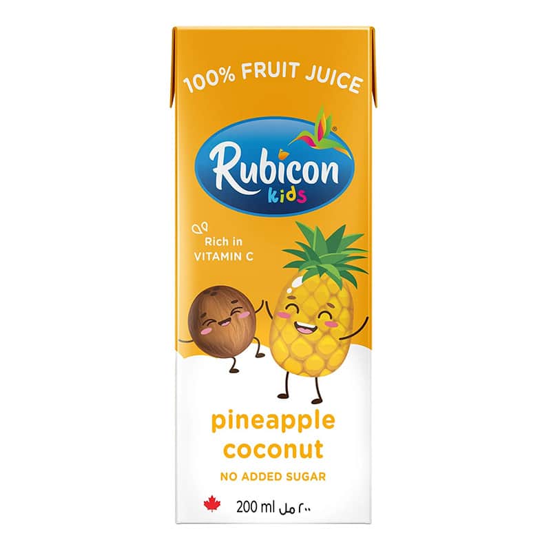 Rubicon Kids Pineapple & Coconut Fruit Juice No Added Sugar 200ML