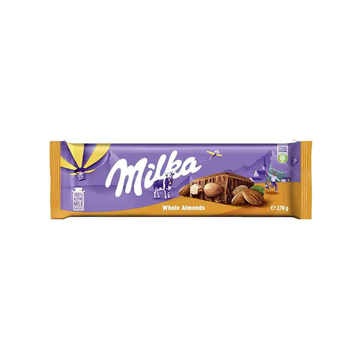 Milka Tablet With Almonds, 270g