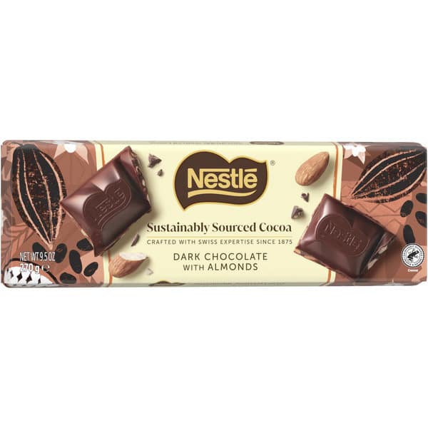 Nestle Tab Dark Chocolate Almond, 270g