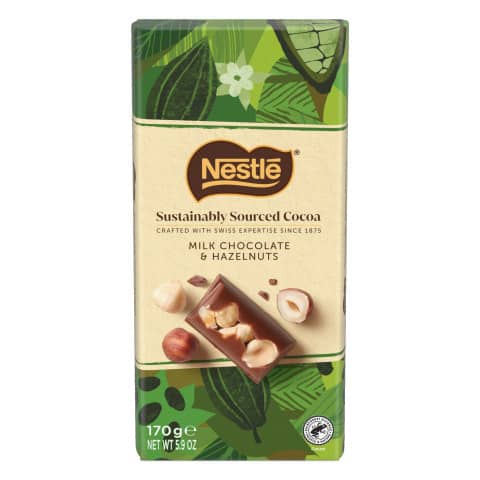 Nestle Milk Chocolate & Hazelnuts, 170g