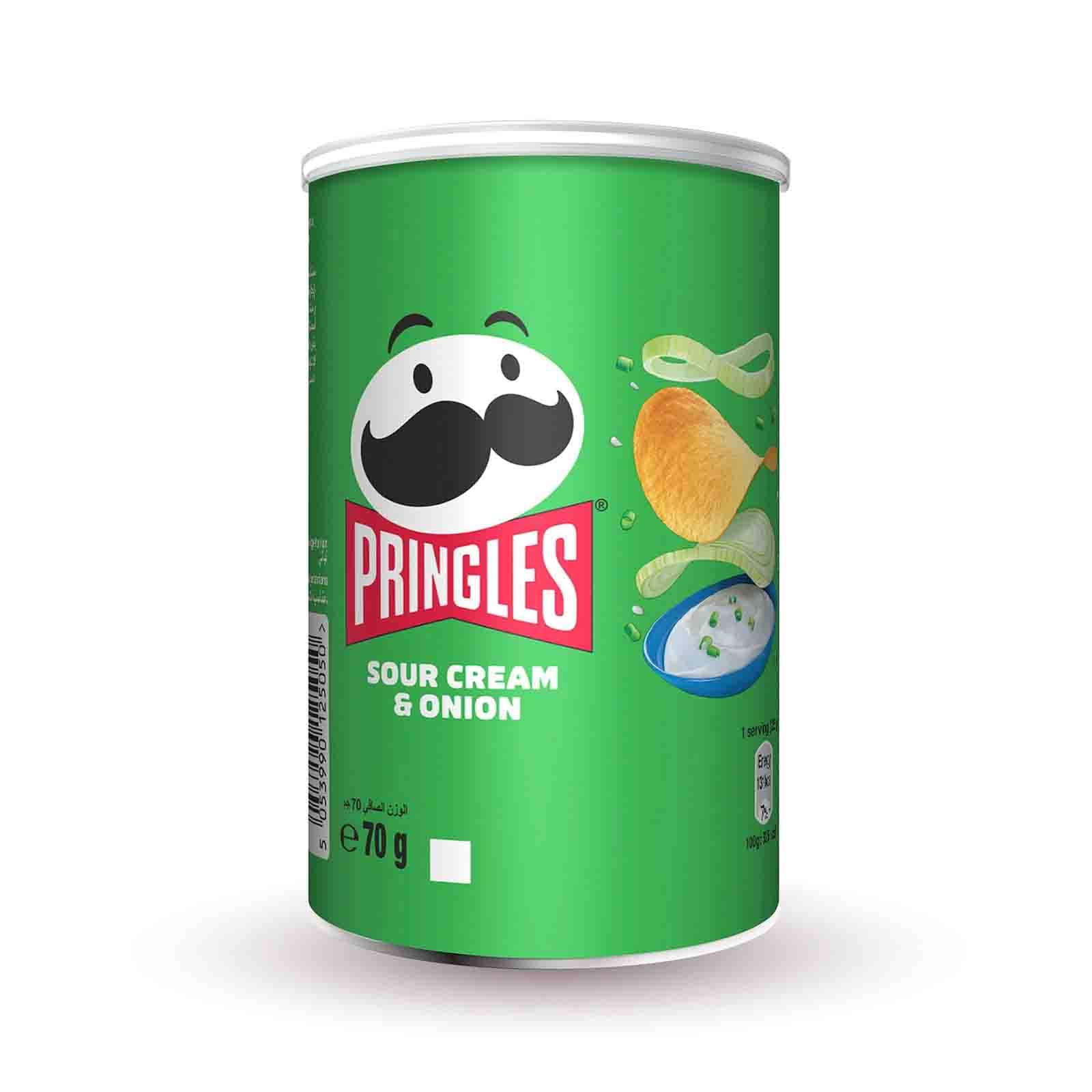 Pringles Sour Cream & Onion Chips, 70g