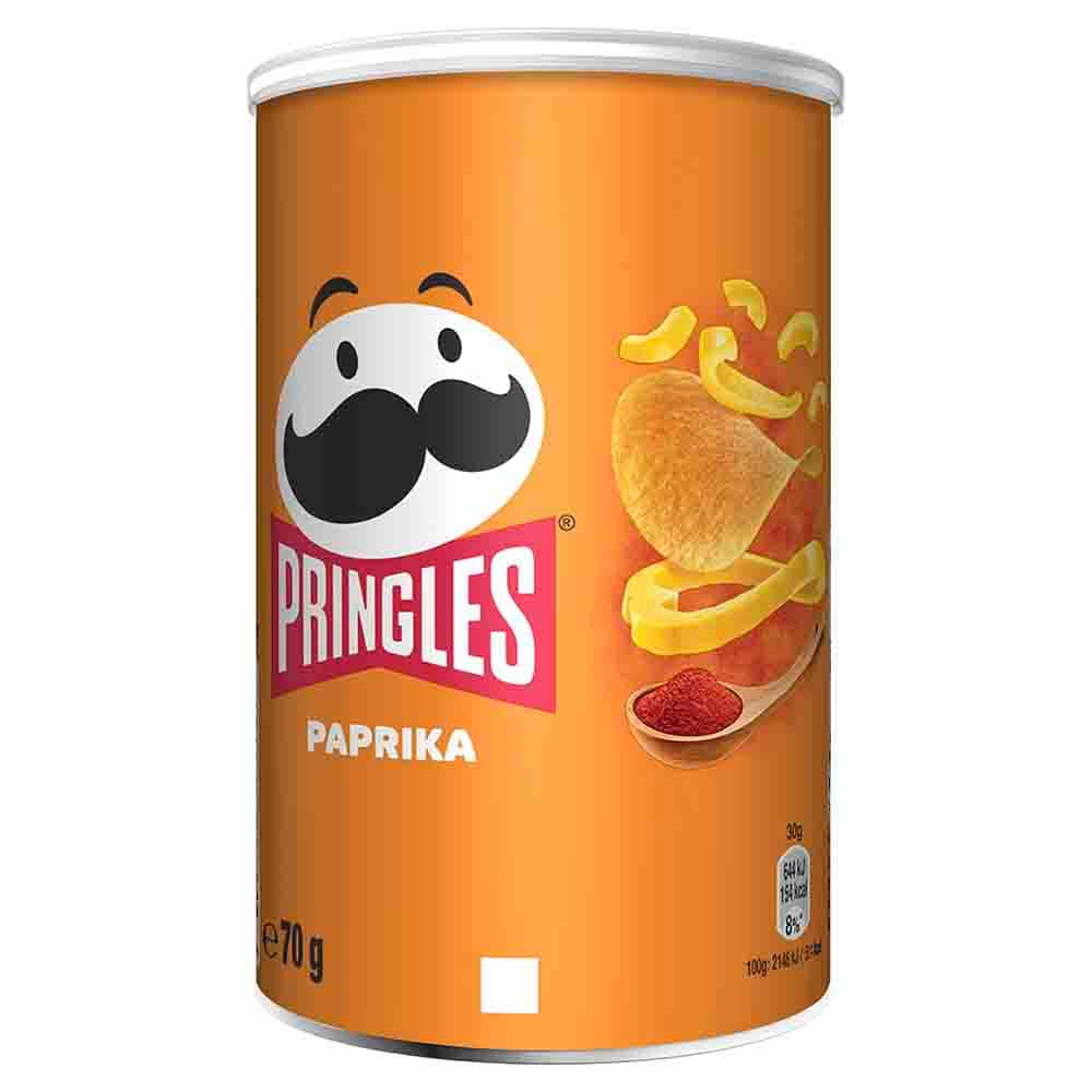 Pringles Hot Paprika Potato Chips, 70g