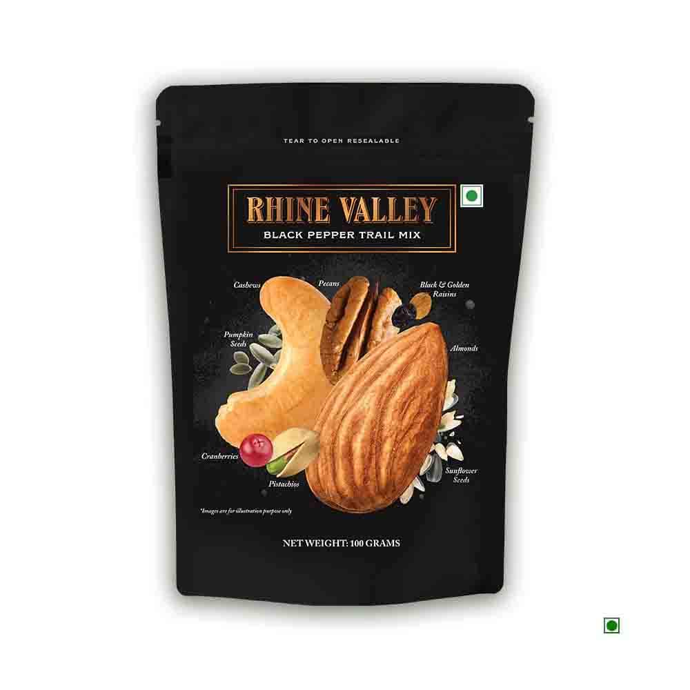 Rhine Valley Black Pepper Trail Mix, 100g