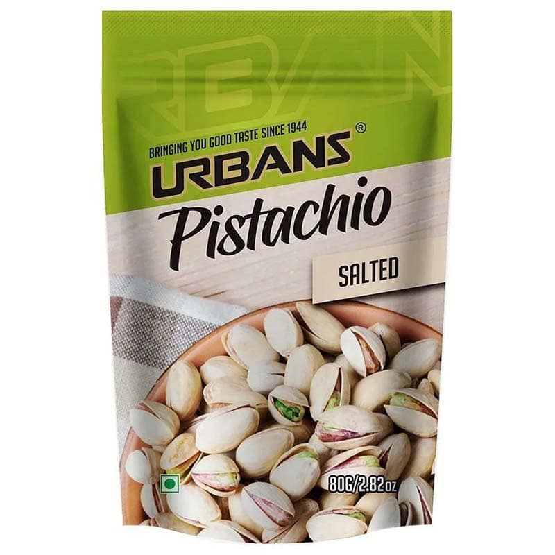 Urbans Salted Pistachios, 80GM