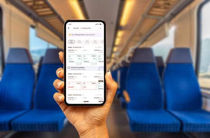 Search Train Seat Availability on Mobile App