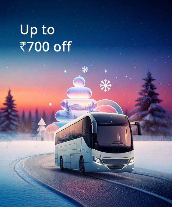 Get 7% off up to ₹700/- on Bus Booking