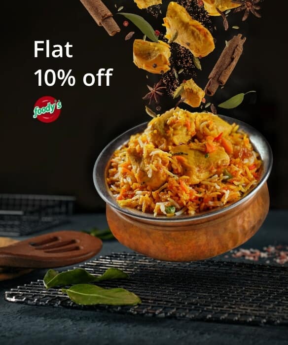 Get flat 10% off on Foody's Jaipur Airport (Arrival).