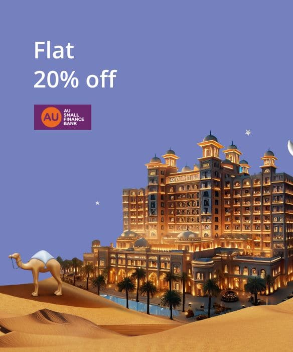 Get up to ₹3,000 off on Domestic Hotel Bookings.