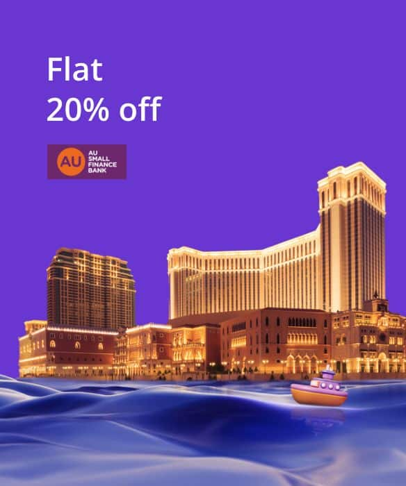 Get up to 20% off on International Hotel Bookings.