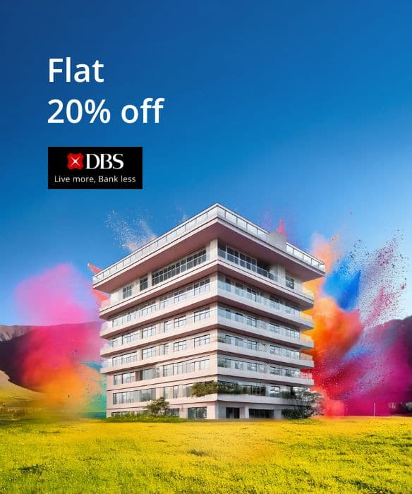 DBS Bank Credit Card EMI Offer - Get 20% Off on Domestic Hotels Booking