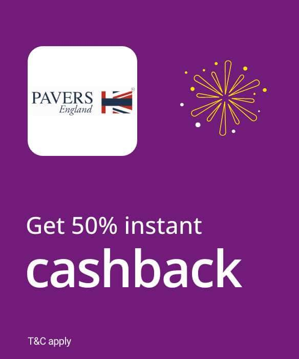 Get 50% instant cashback