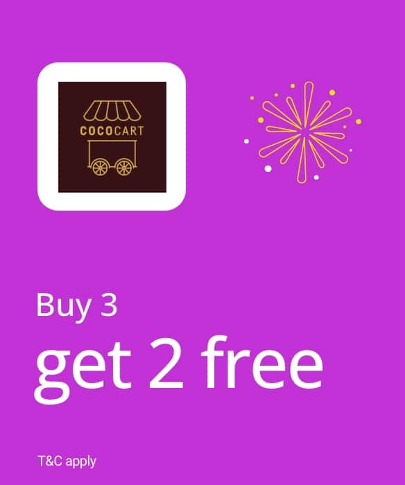 Buy 3 get 2 free.