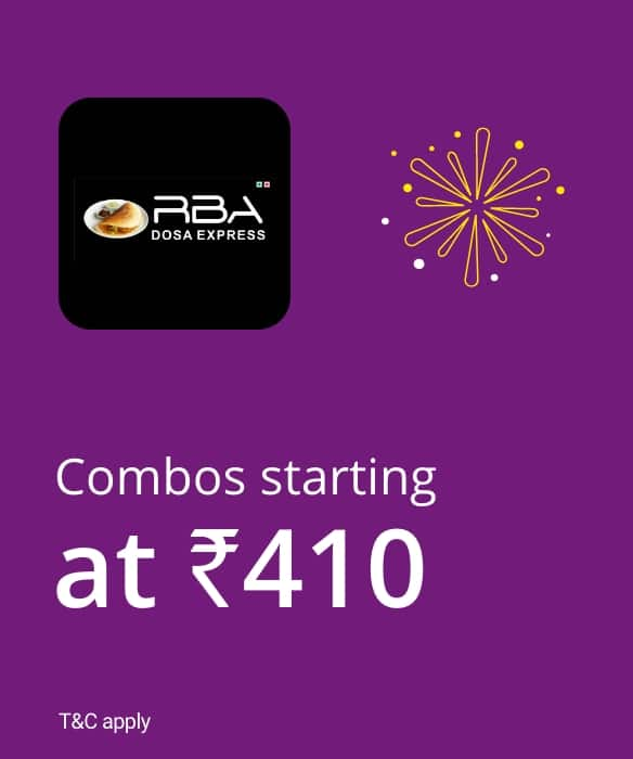 Enjoy amazing combos starting at ₹410.