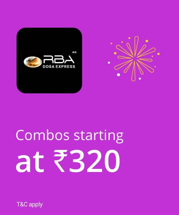 Delicious combos starting at ₹320.