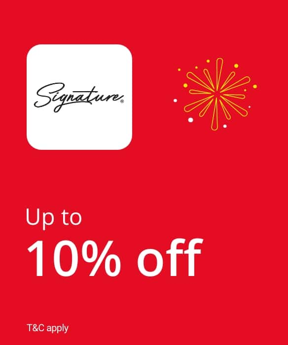 Up to 10% off on orders of ₹1,000 or more.