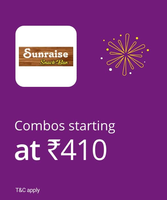 Enjoy egg roll combo starting at ₹410.