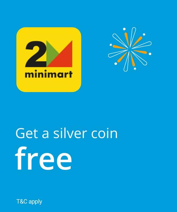 Get a silver coin free with your order.