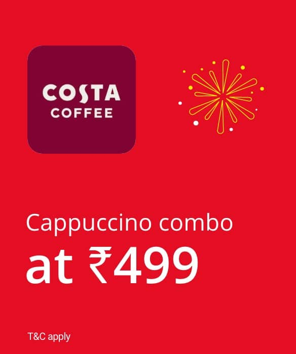 Enjoy Cappuccuino & Muffin at ₹499 only.