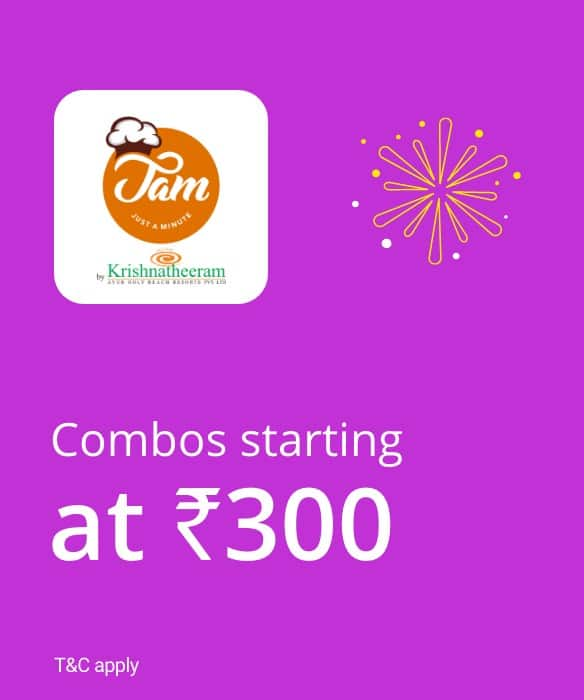 Enjoy delicious combos starting at ₹300 only.