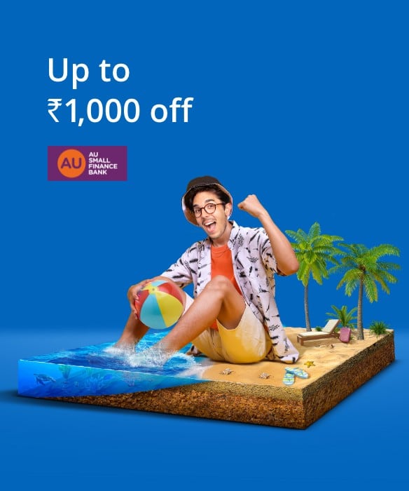 Get 10% instant discount up to ₹1,000  on Domestic Flight Booking with AU Credit Cards.