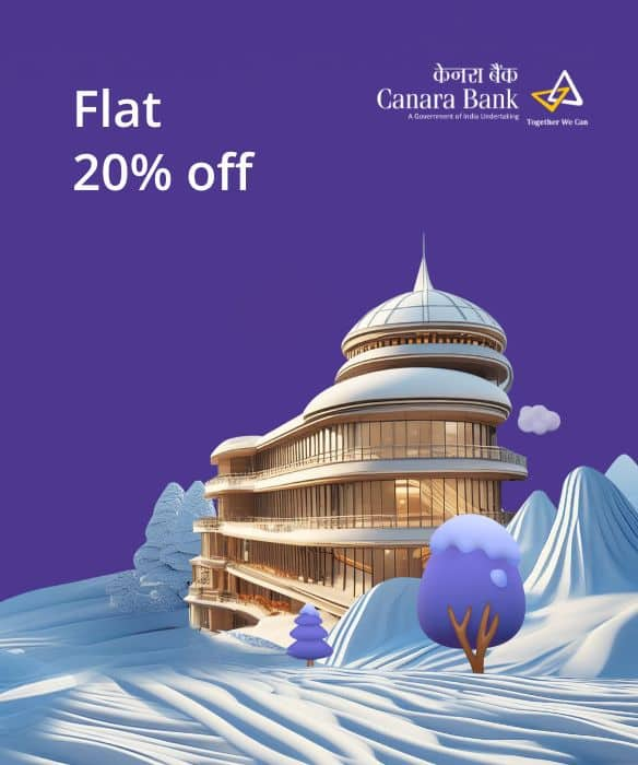 Get 20% off on International Hotel Bookings with Canara Bank Credit Card.