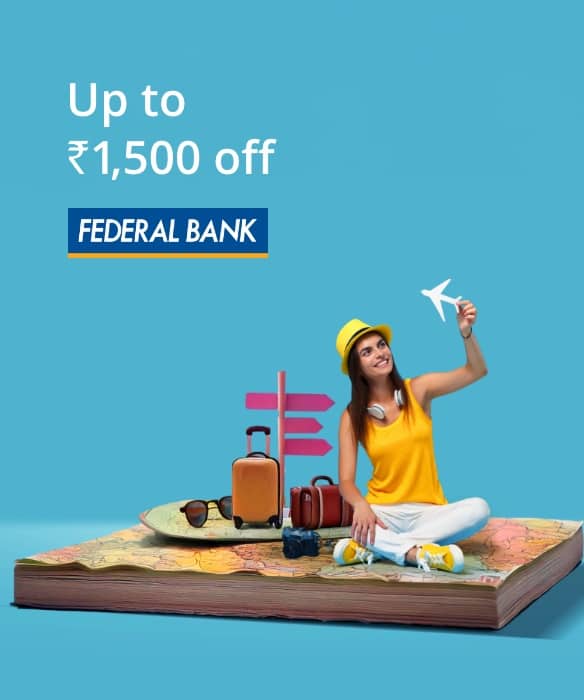 Up to ₹1,500 off on Domestic Flight Bookings with Federal Bank Debit Cards.