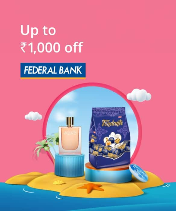 Up to ₹1,000 off on products at Duty Free with Federal Bank Debit Cards.