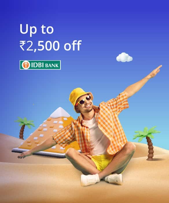 Get 10% off up to ₹2,500 on International Flight Booking with IDBI Bank Credit & Debit Cards.