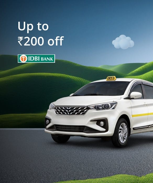 Flat 10% off on Airport Cab Bookings Paying with IDBI Credit & Debit Cards.