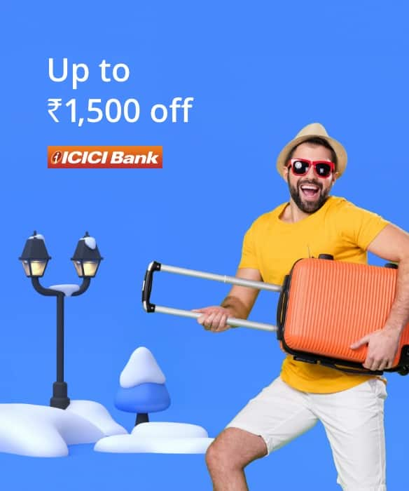 Get 12% instant discount up to ₹1,500 on Domestic Flight Bookings.