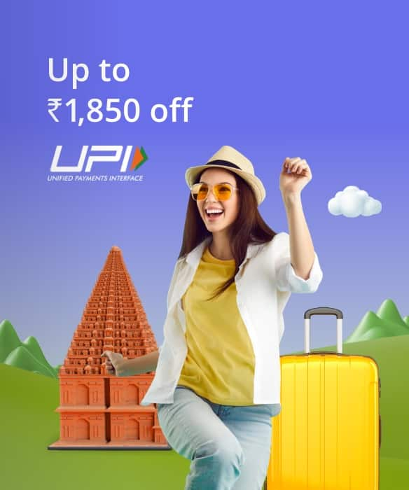 Get up to ₹1,850 discount on domestic flight booking.