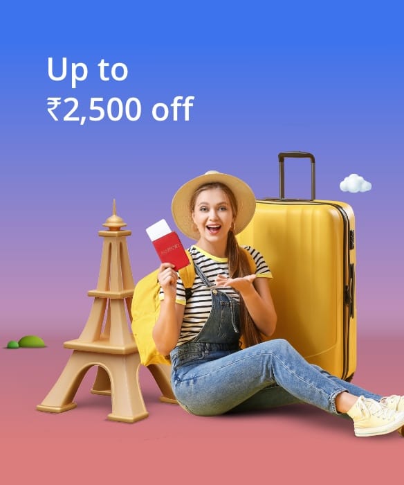 Get up to ₹2,500 discount on International flights.