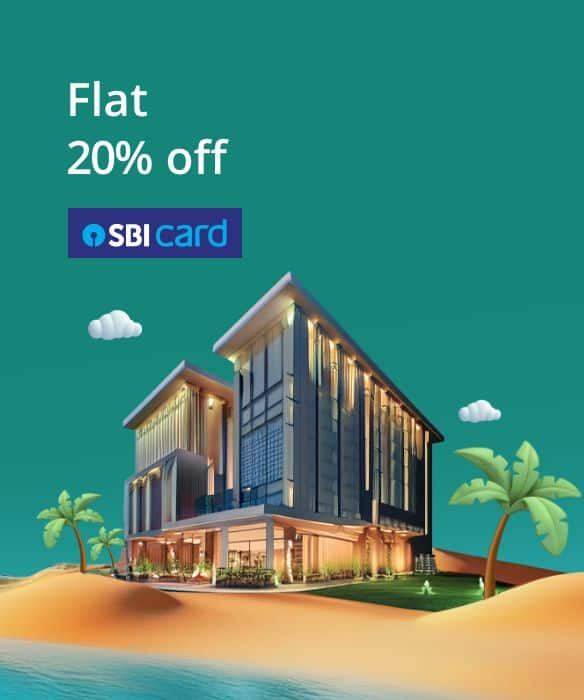 Get 20% off on Domestic Hotel Bookings Using SBI Credit Card EMI