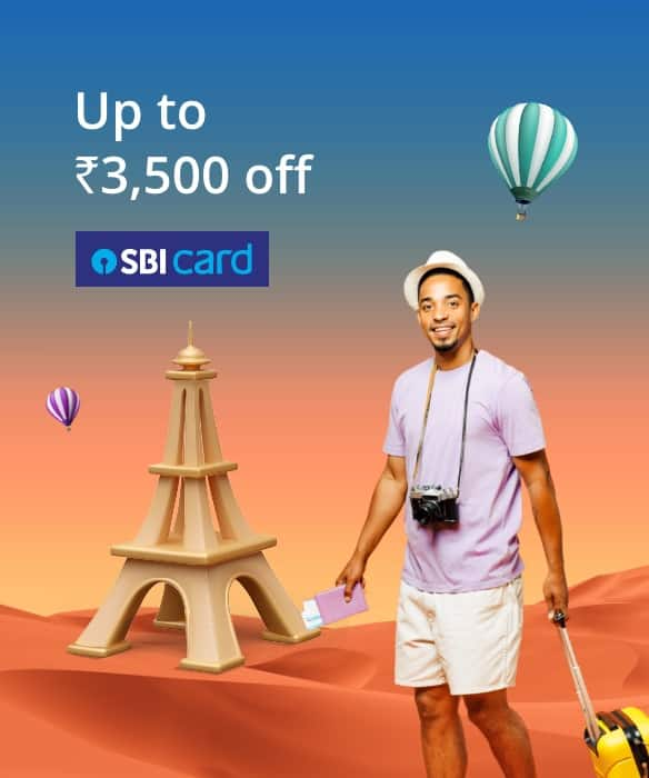 Get 8% off up to ₹3,500 on International Flight with SBI Credit Card EMI