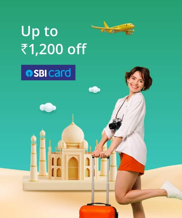 Flat 10% off up to ₹1,200 on Domestic Flight Booking with SBI Credit Cards.