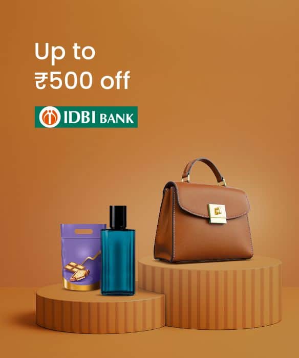Get 10% off up to ₹500  on airport shopping with IDBI Bank Cards.