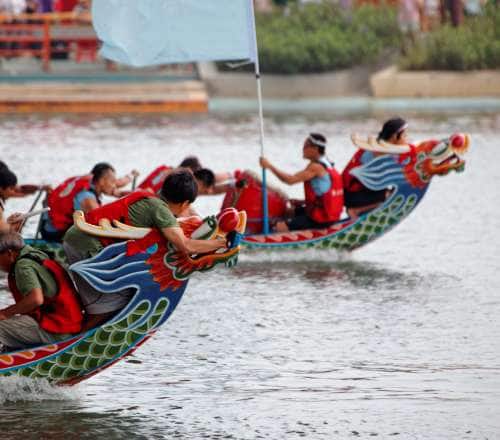 The Dragon Boat Festival Paddling and Celebrations in China