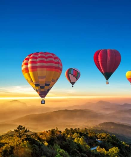 Best destinations to visit for a Hot Air Balloon ride in India