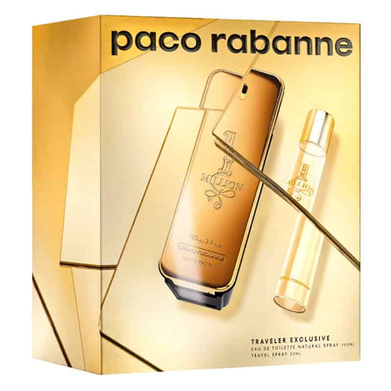 Paco Rabanne 1 Million Travel Exclusive Set Edt 100ml + Ts 20ml